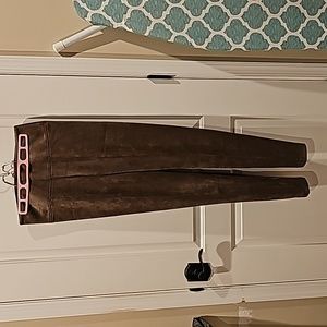 WHBM olive suede leggings